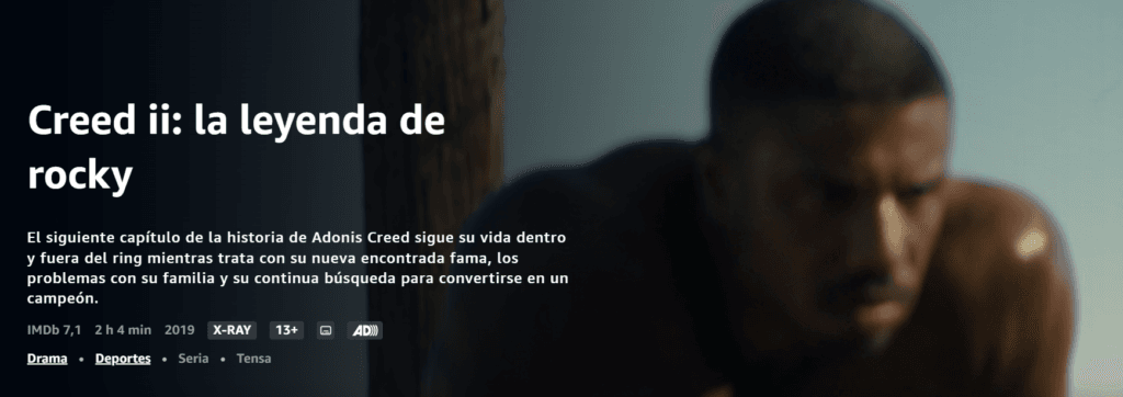 películas de deporte Amazon Prime 2024 